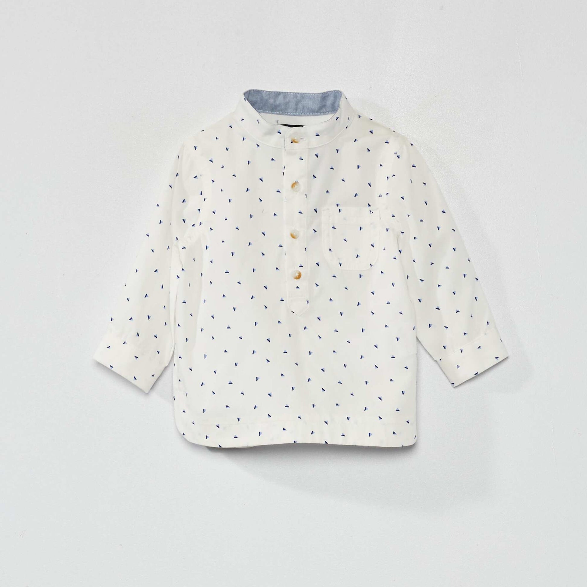 Chemise en popeline Blanc