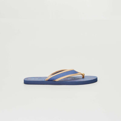 Tongs esprit jungle Bleu