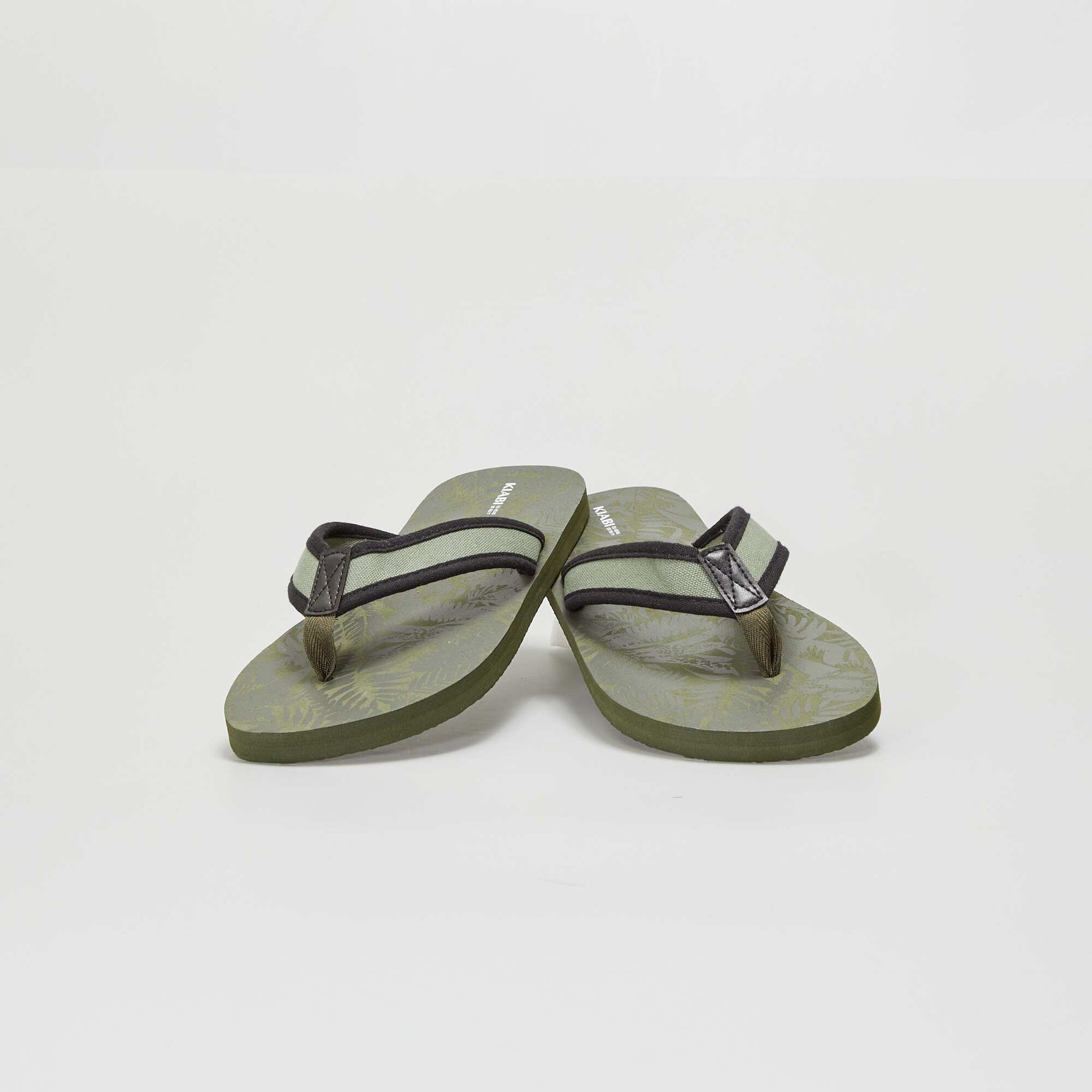 Tongs esprit jungle Kaki