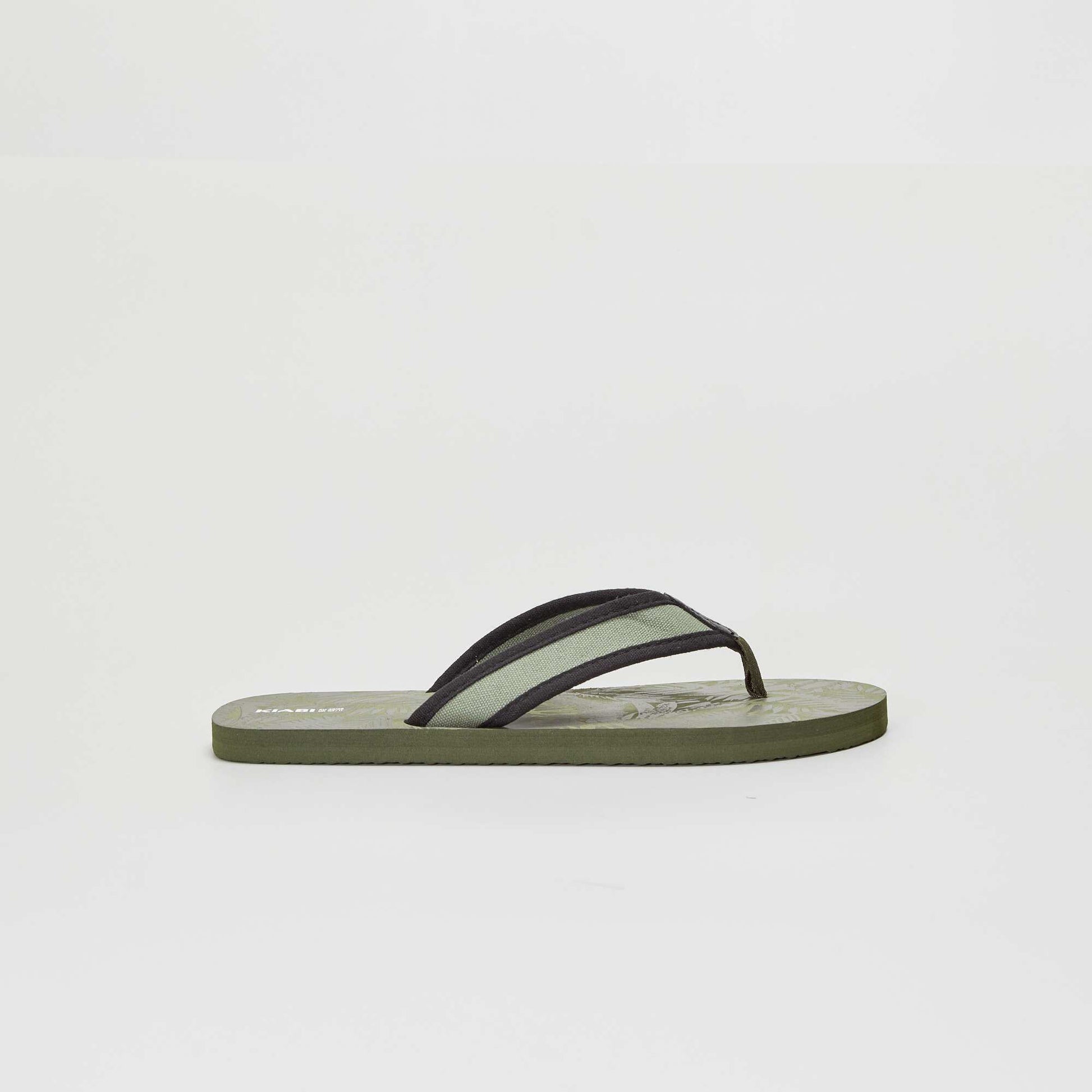 Tongs esprit jungle Kaki