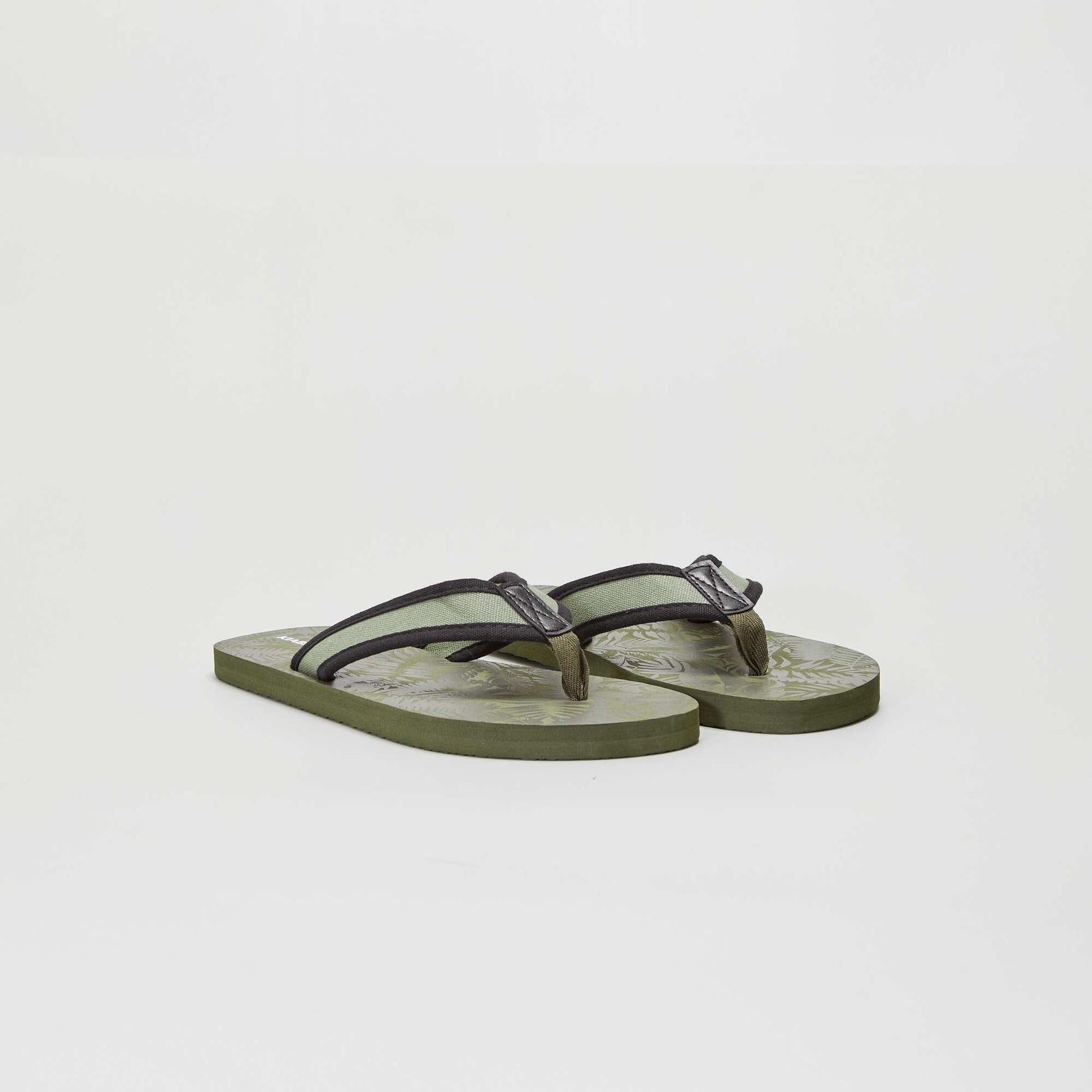 Tongs esprit jungle Kaki