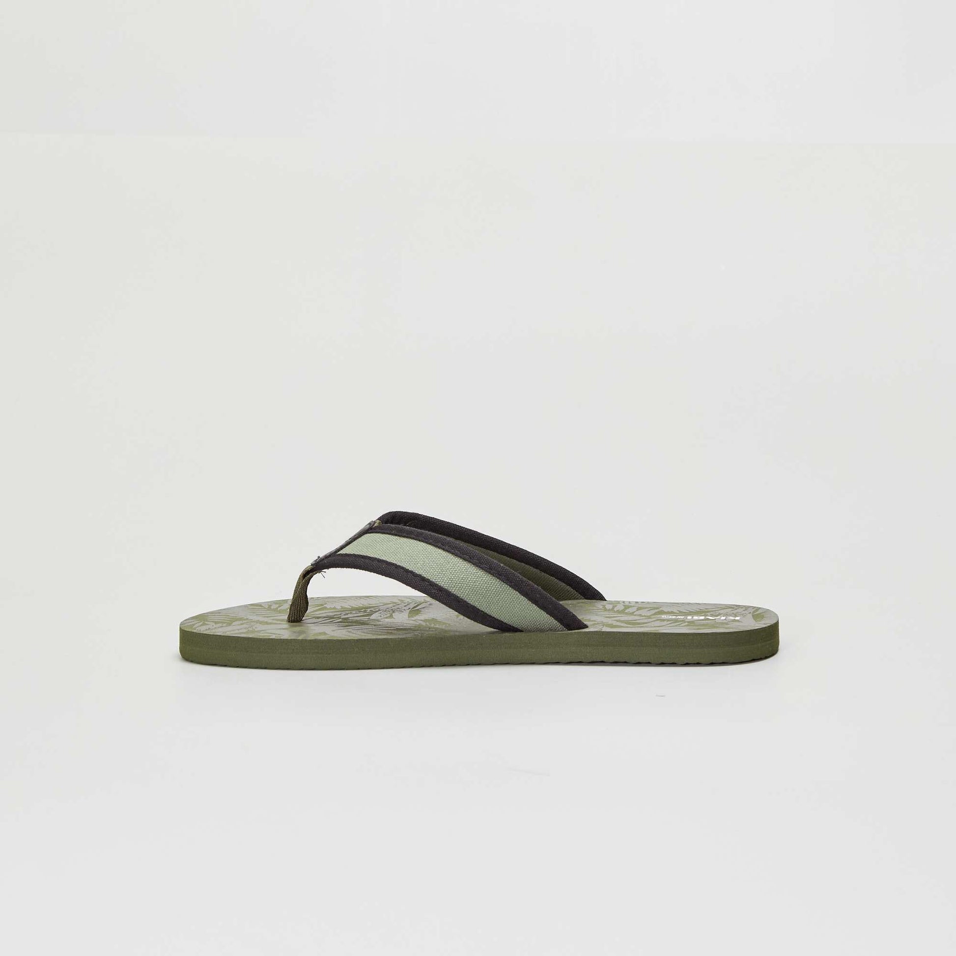 Tongs esprit jungle Kaki