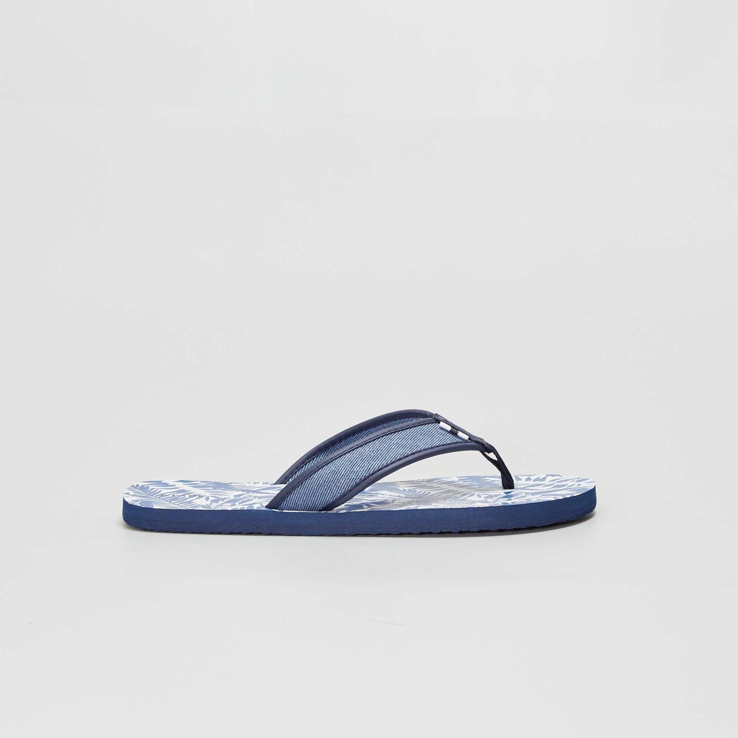 Tongs esprit jungle Bleu