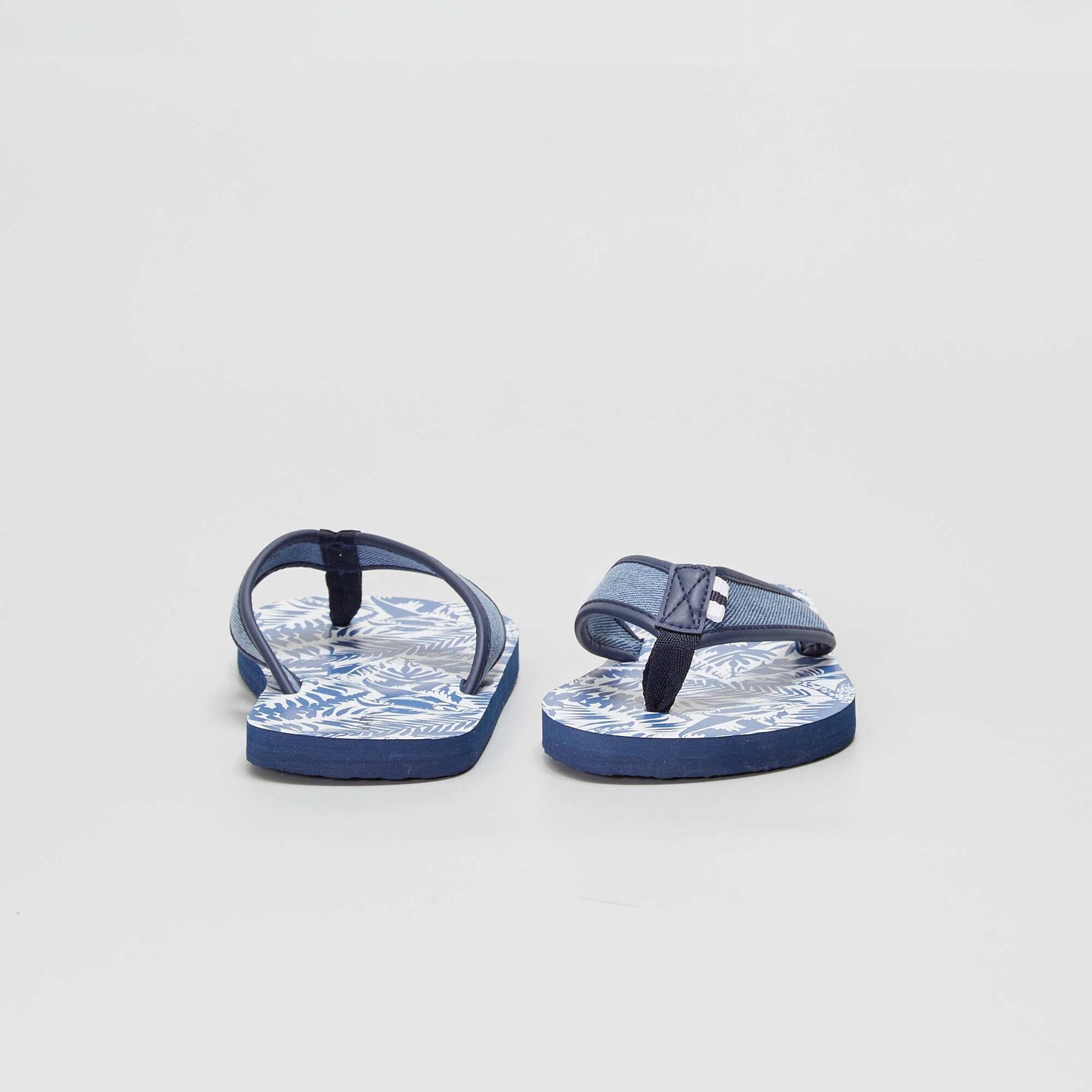 Tongs esprit jungle Bleu
