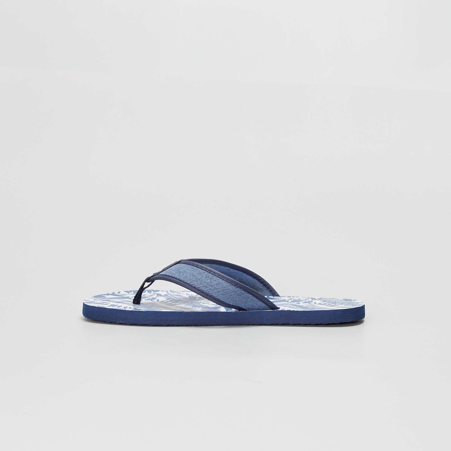 Tongs esprit jungle Bleu