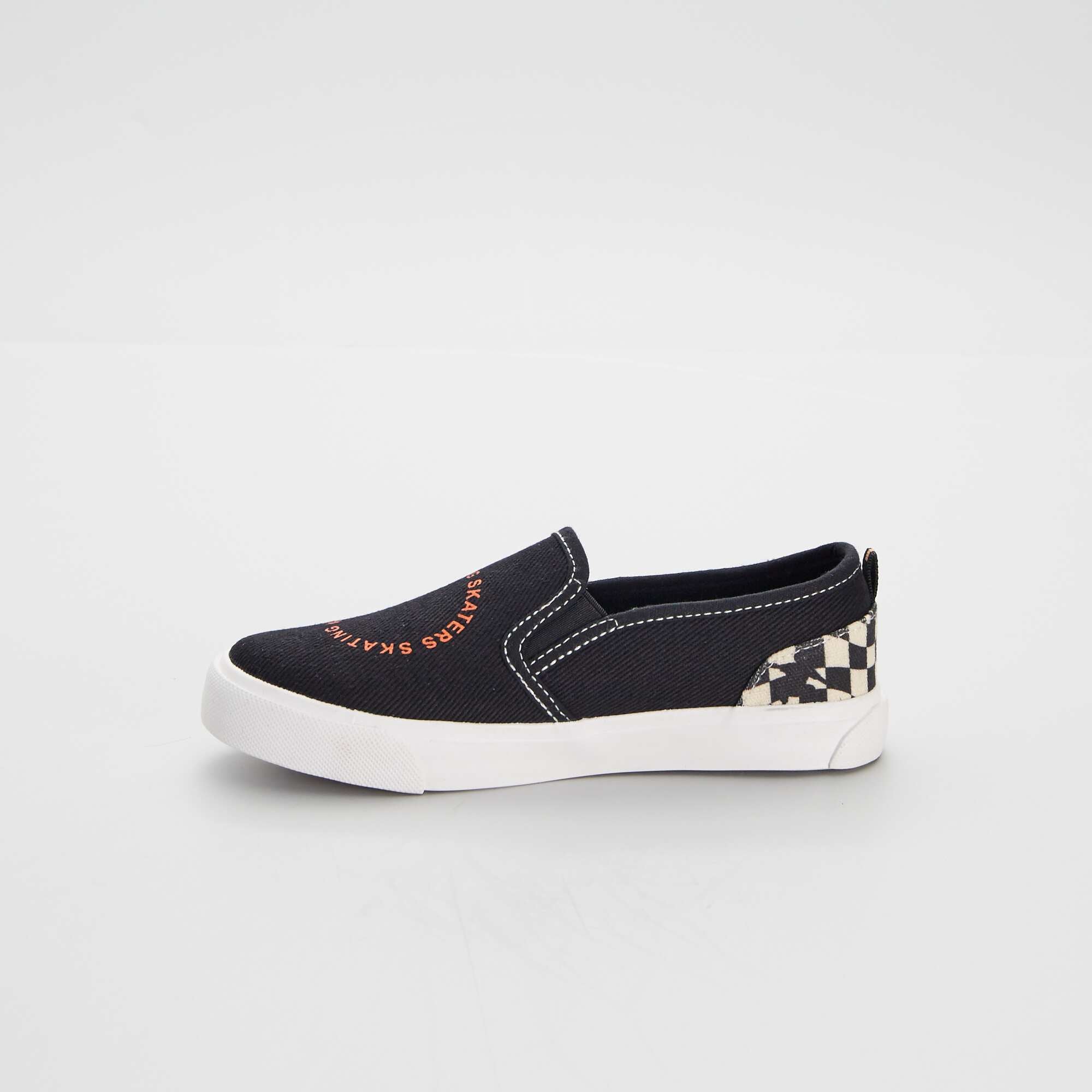 Basket slip on Noir