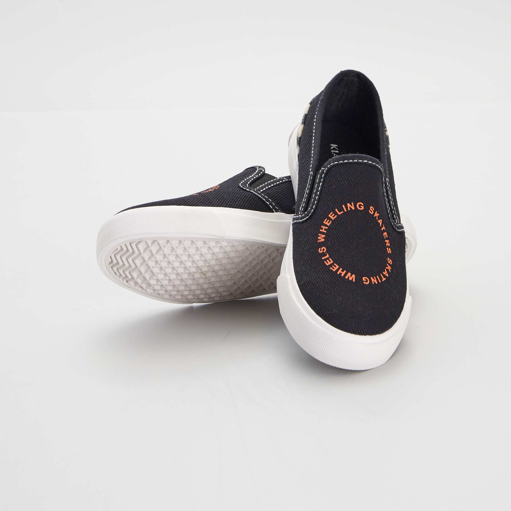 Basket slip on Noir