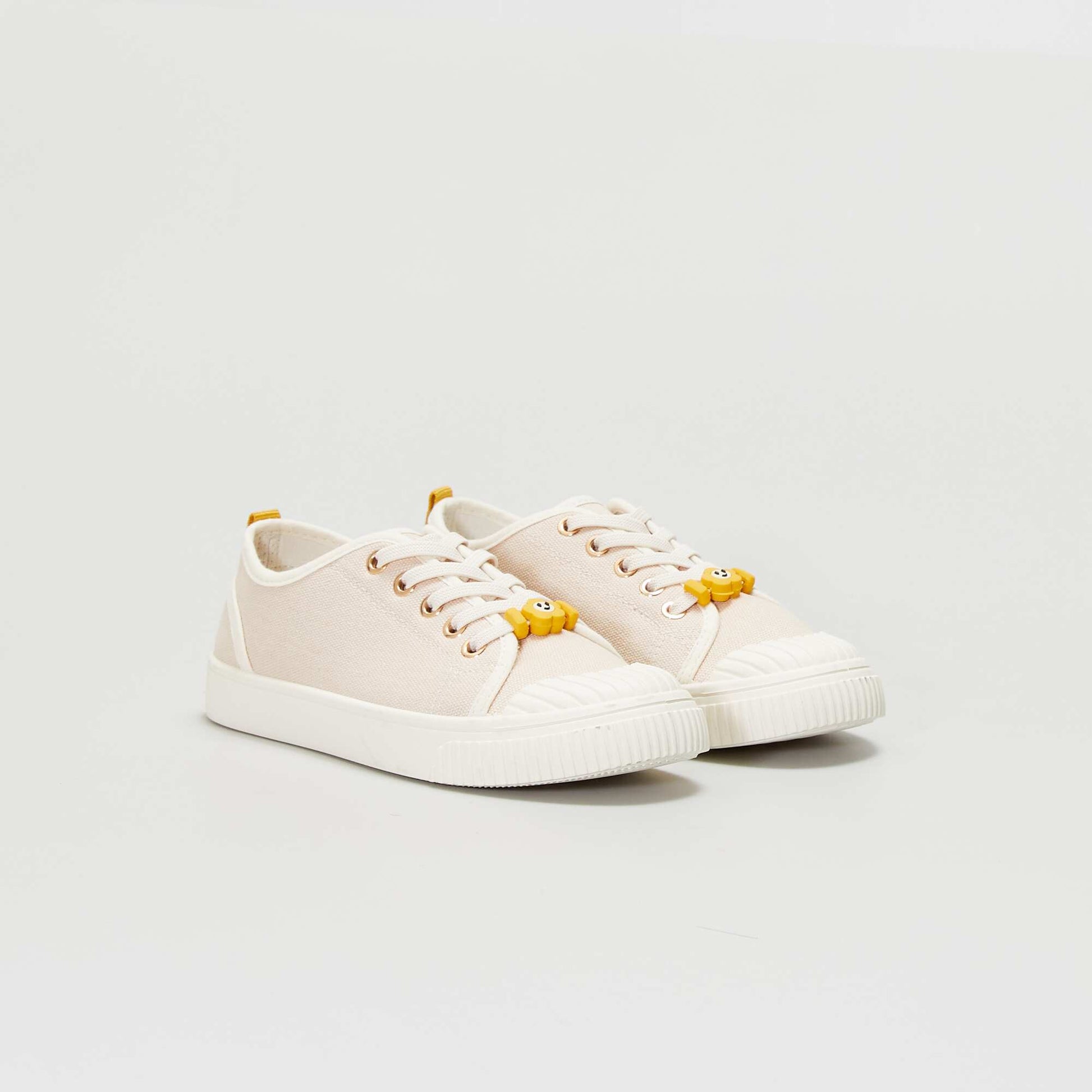 Baskets en toile imprim es Rose