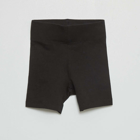 Short en jersey noir