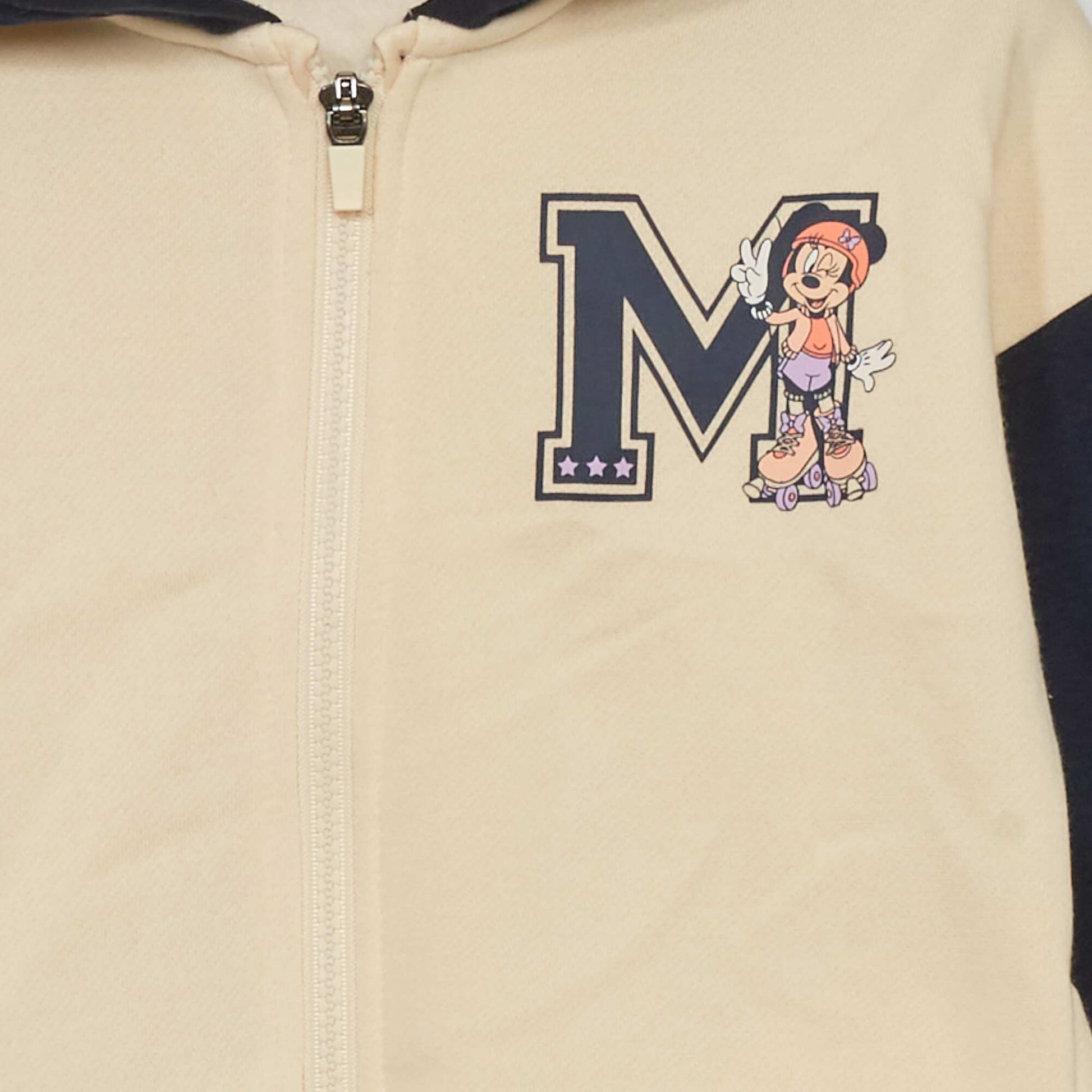 Sweat capuche bicolore 'Minnie Mouse' Beige/marine