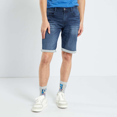 Bermuda en jean taille standard Brut