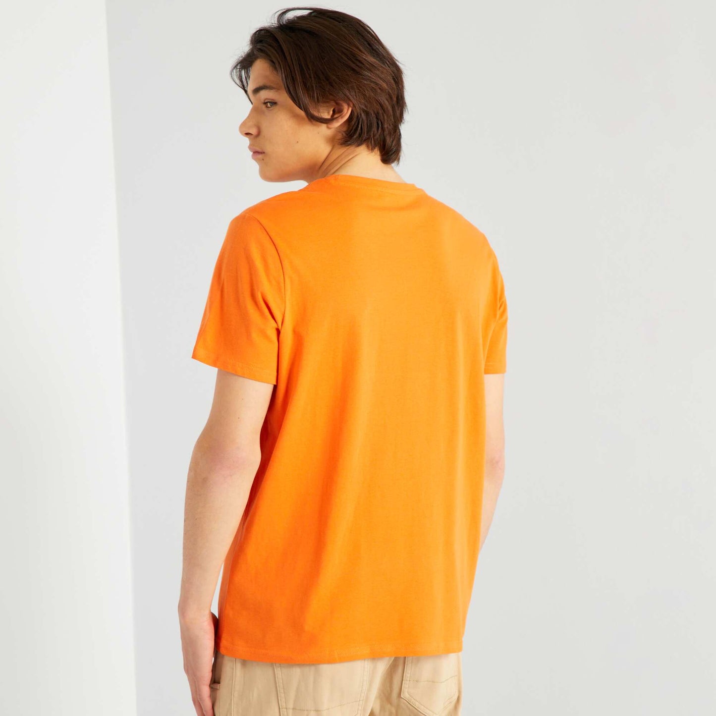 T-shirt imprim  Orange