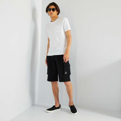 T*-shirt manches courtes avec poches poitrine blanc
