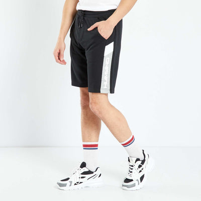 Short de sport en molleton Noir