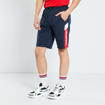 Short de sport en molleton Bleu marine