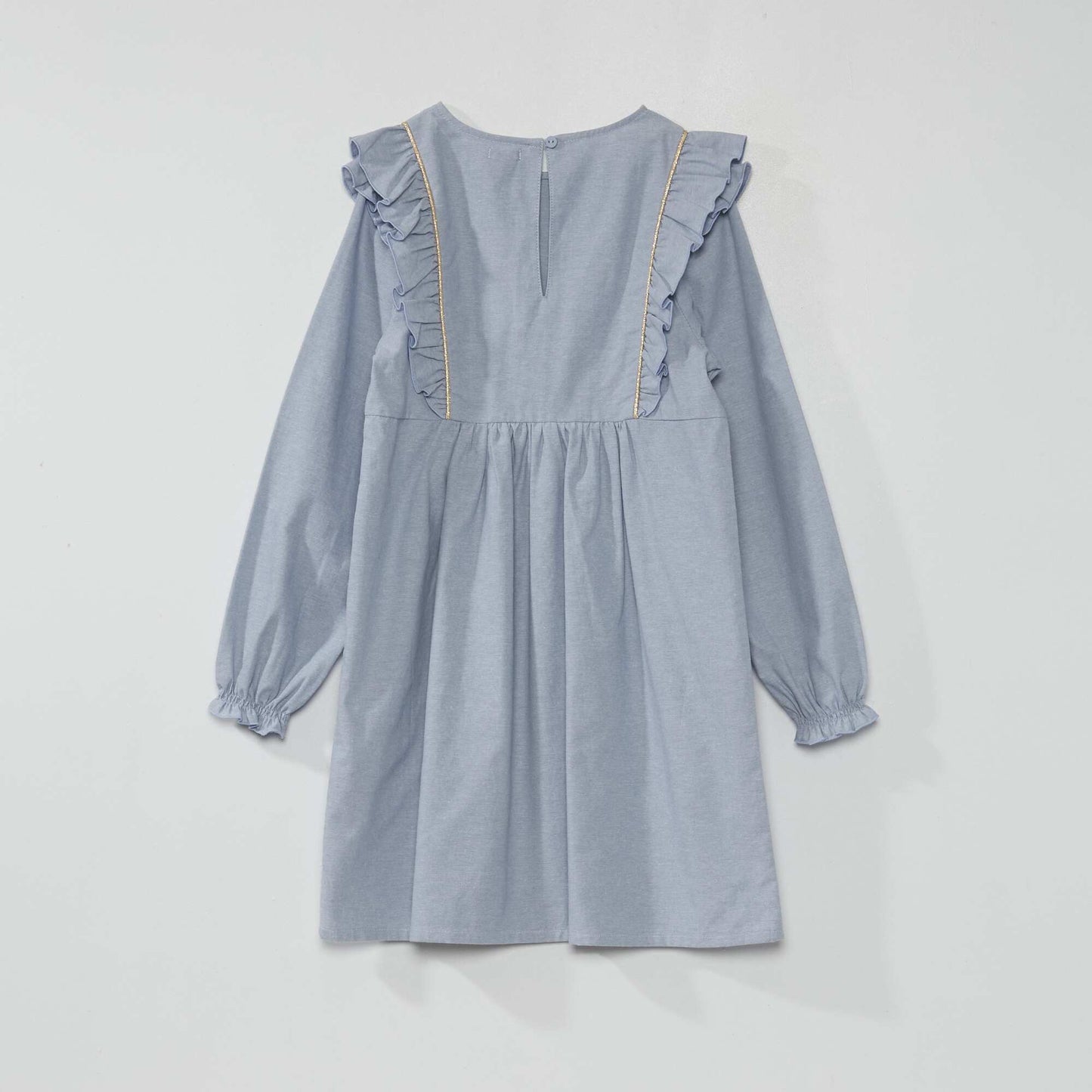 Robe en chambray Bleu