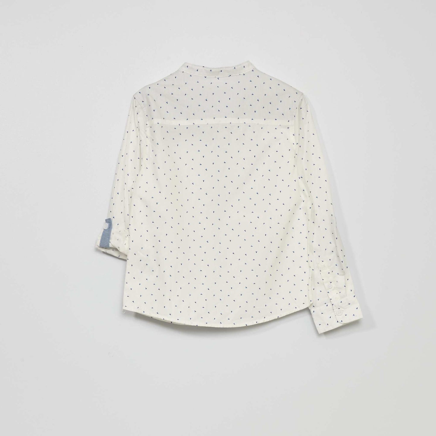 Chemise pur coton motif BLANC