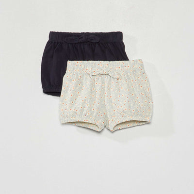 Lot 2 shorts en molleton Bleu