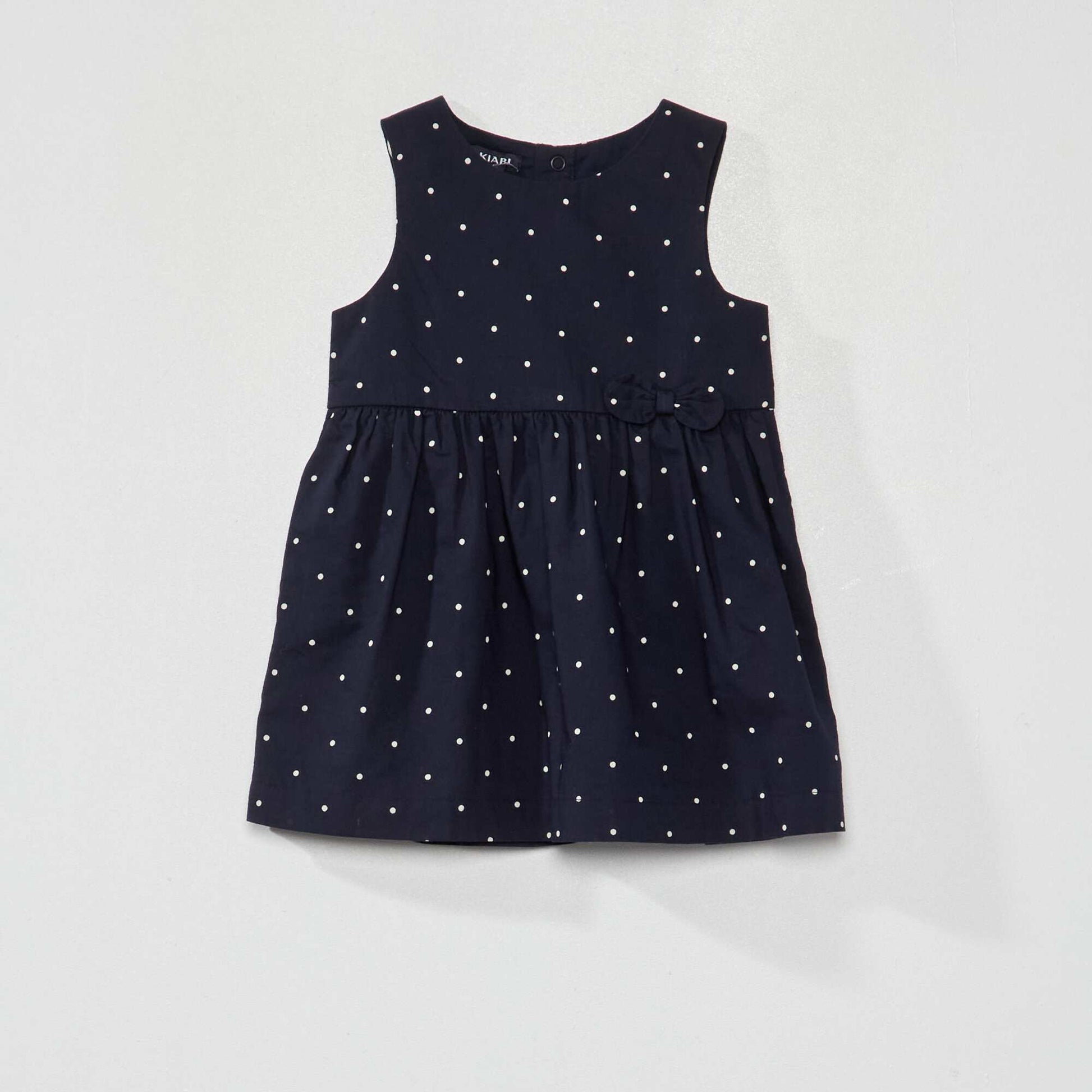 Robe en voile de coton avec imprim Bleu