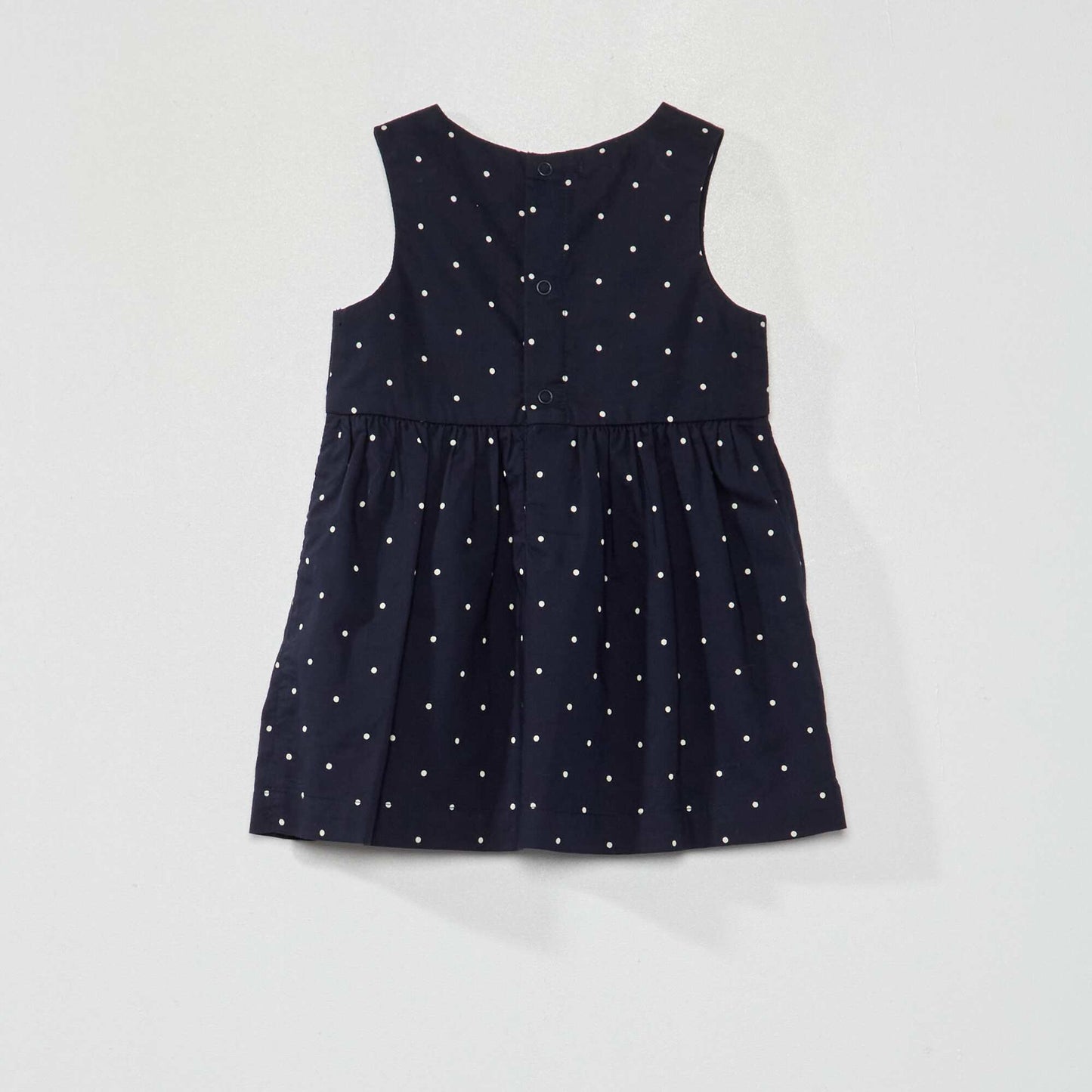Robe en voile de coton avec imprim Bleu