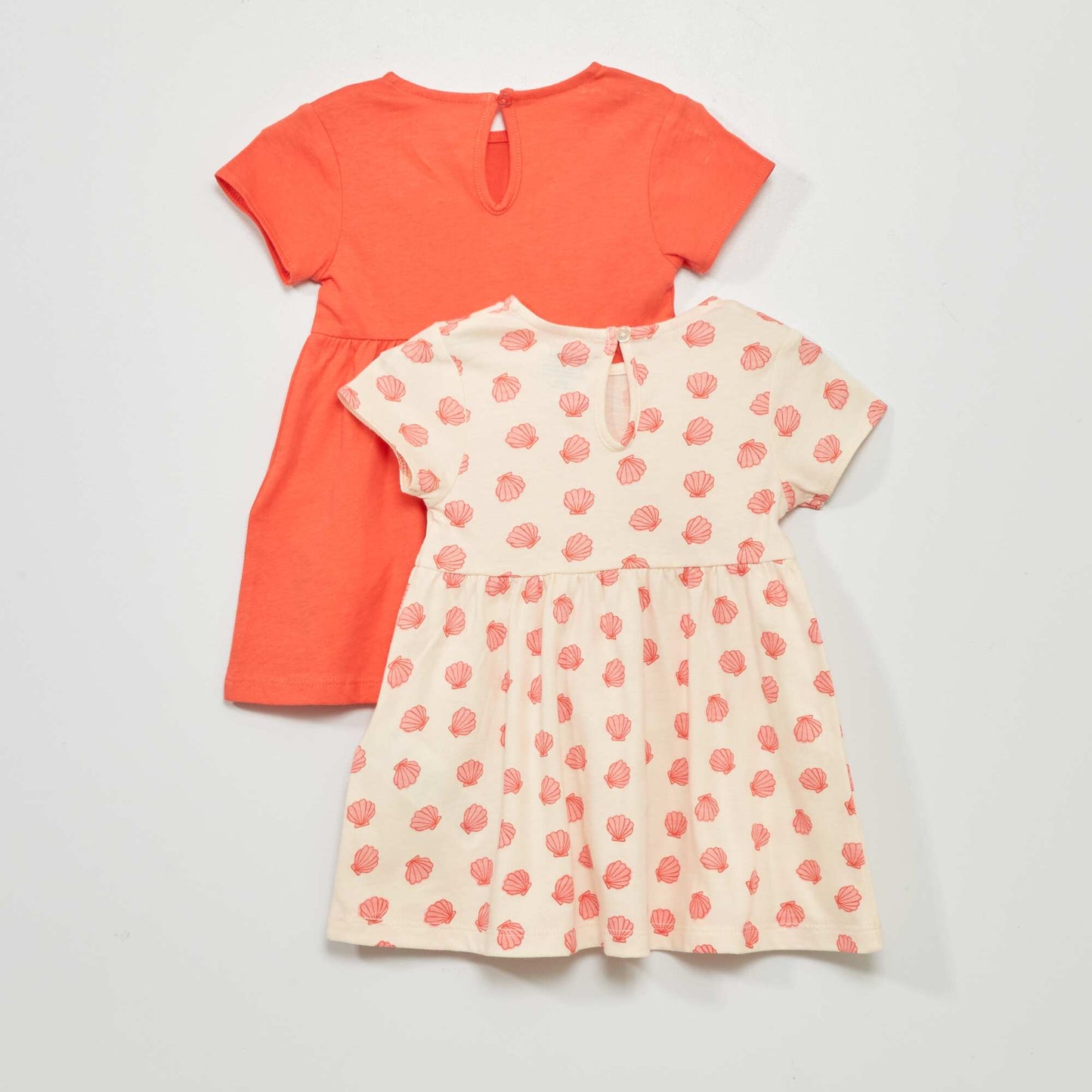 Lot de 2 robes en jersey Rose