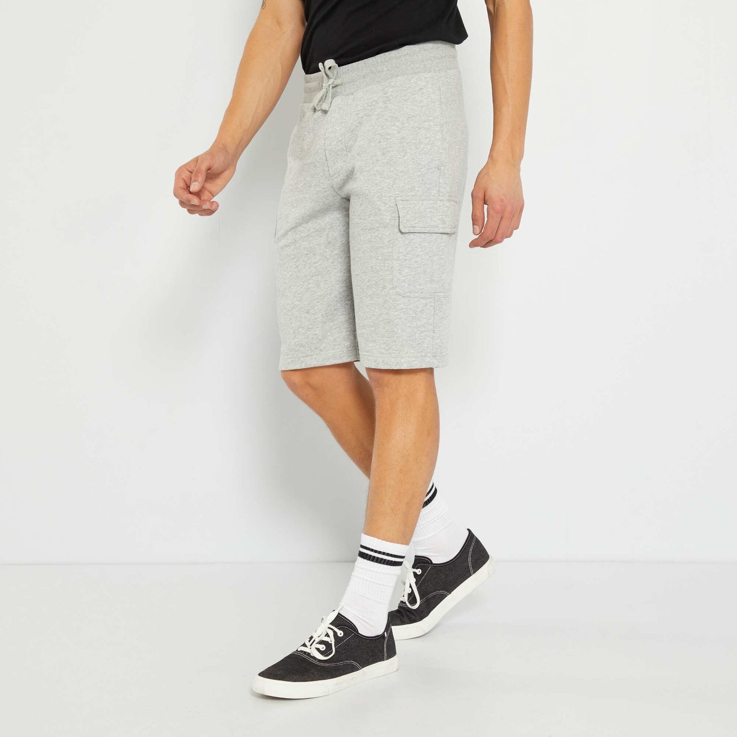 Short bermuda en molleton Gris
