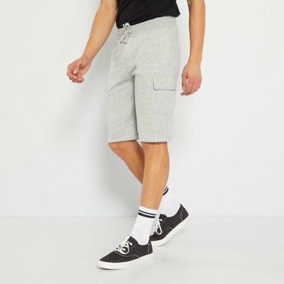 Short bermuda en molleton Gris