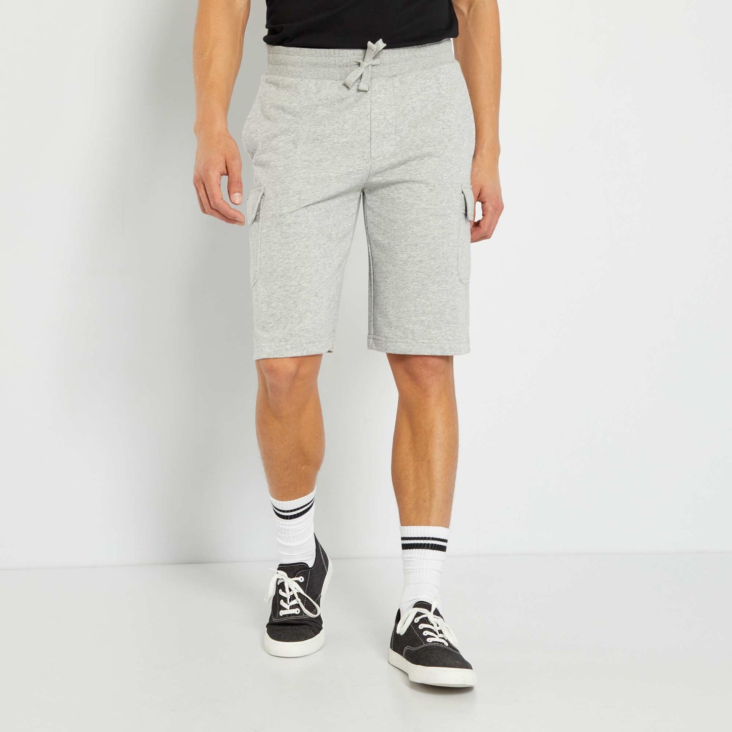 Short bermuda en molleton Gris