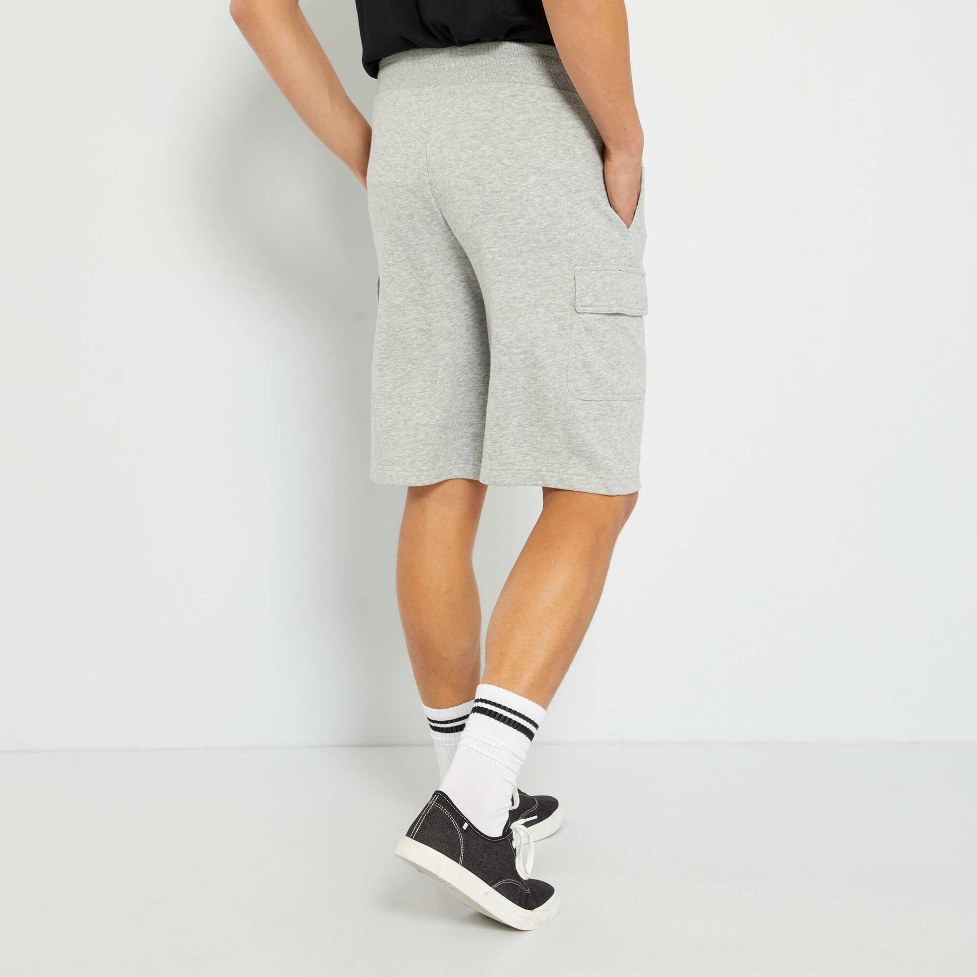 Short bermuda en molleton Gris