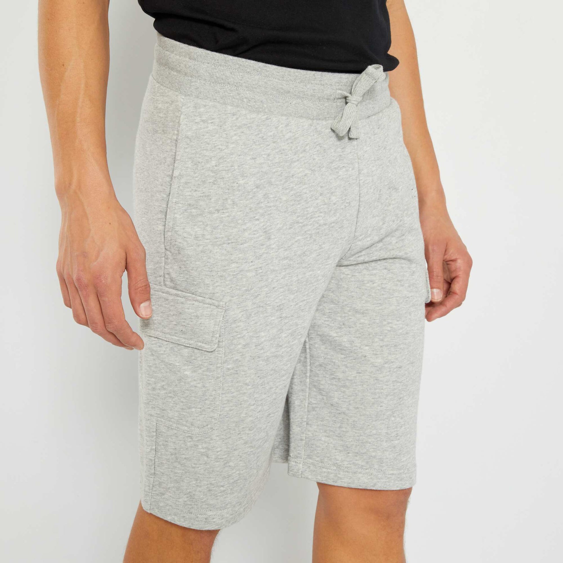 Short bermuda en molleton Gris