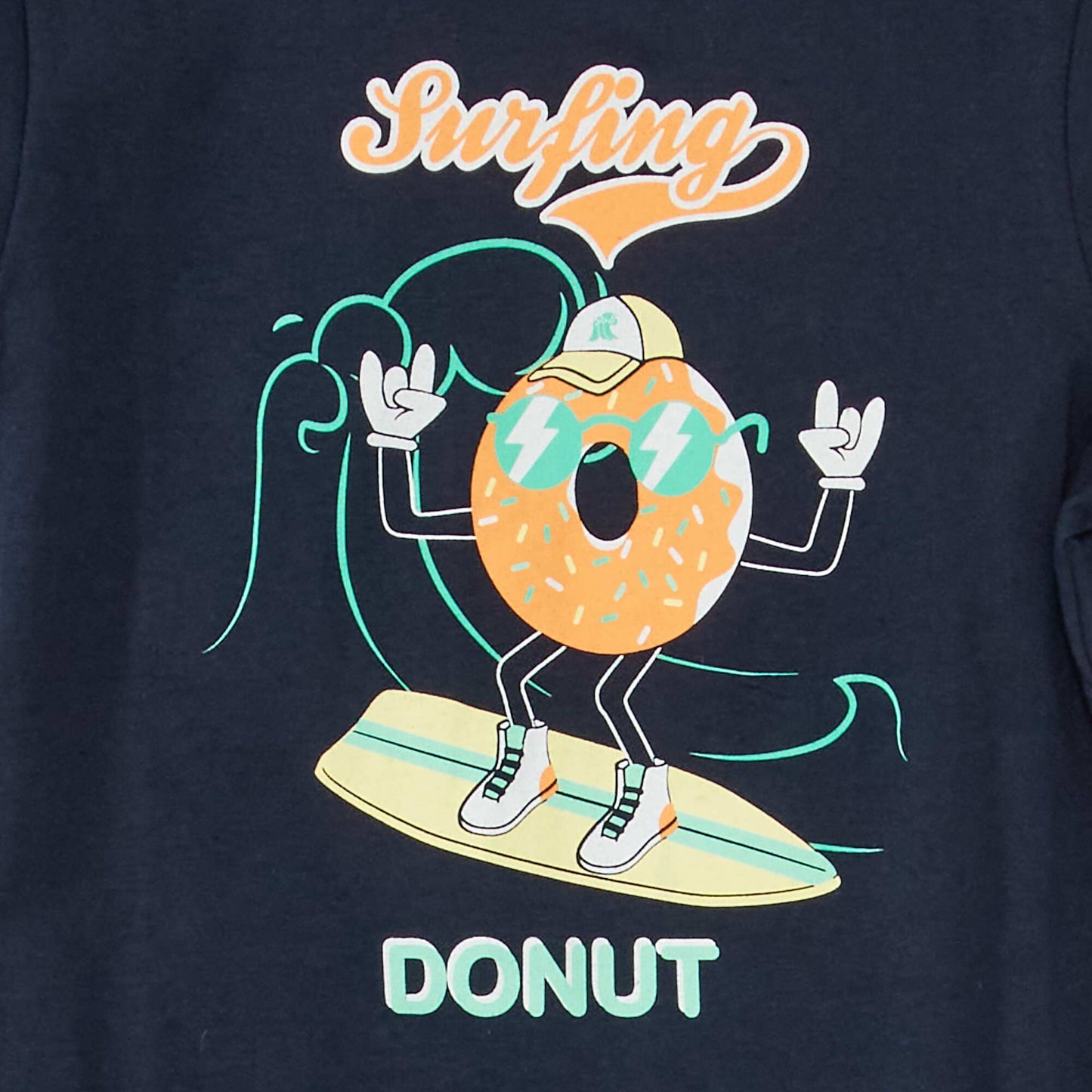 Tee-shirt imprim Bleu