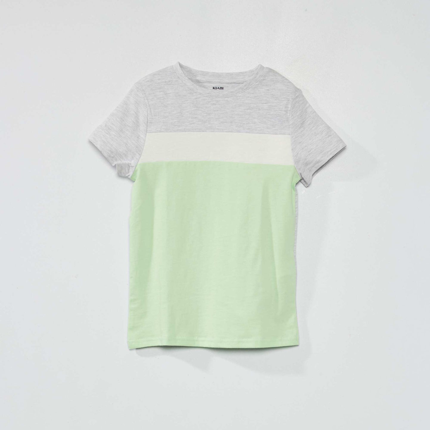 T-shirt en jersey color-block Vert