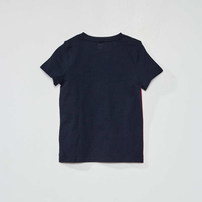 T-shirt en jersey color-block Rouge