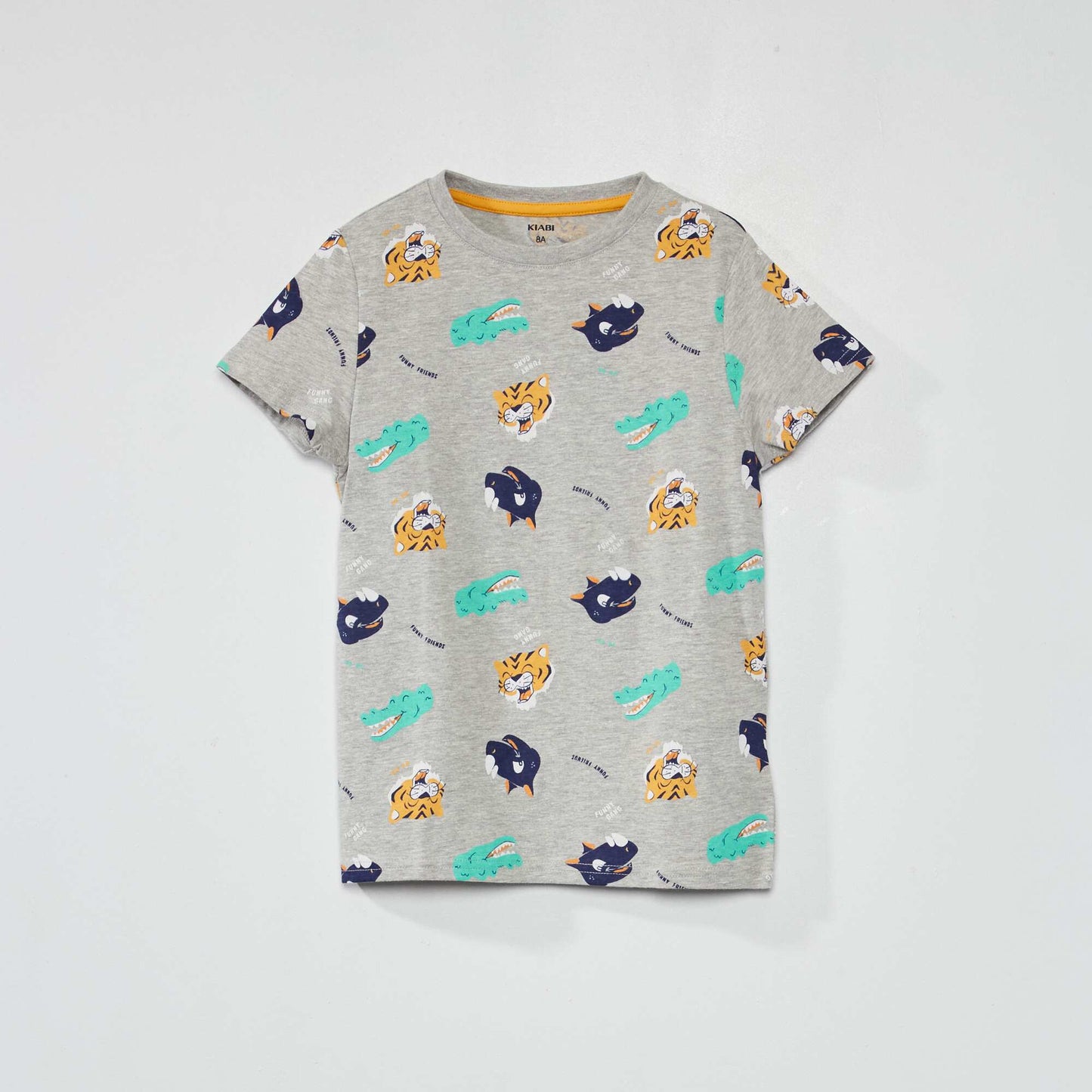 Tee-shirt motif pur coton GRIS