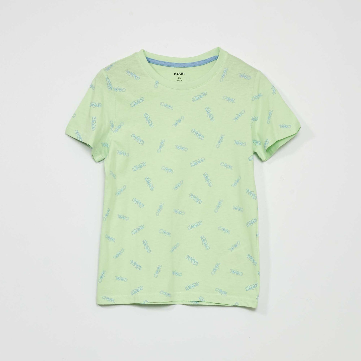 T-shirt motif Vert/bleu