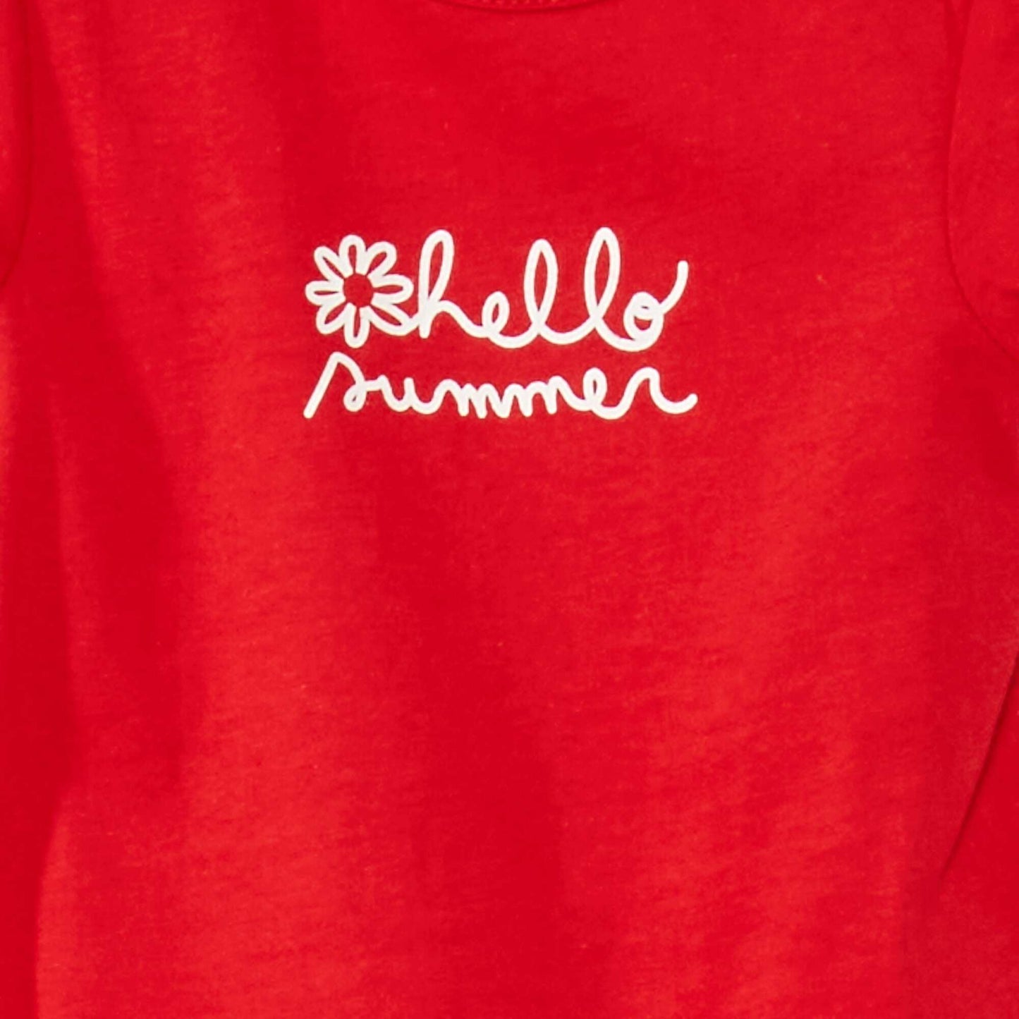 T-shirt en jersey avec imprim Rouge