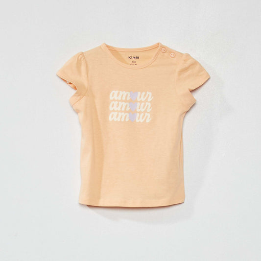 T-shirt en coton Orange