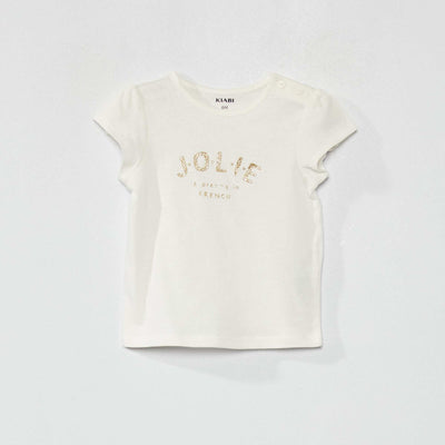 T-shirt en coton Blanc