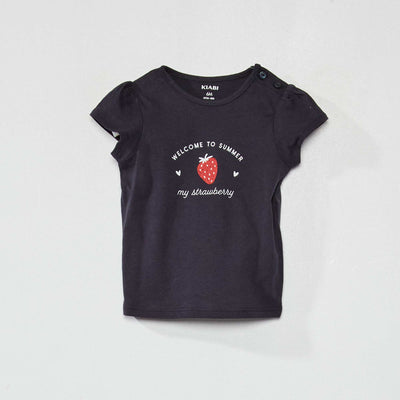 T-shirt en coton Bleu