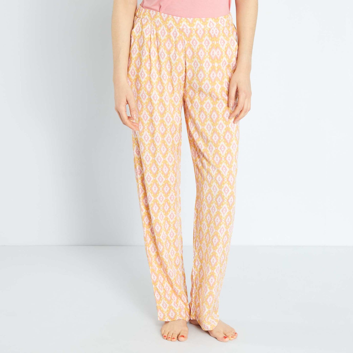 Pantalon de pyjama fluide Multicolore