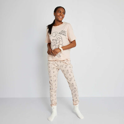 Pyjama Tic et Tac 'Disney' - 2 pi ces rose clair