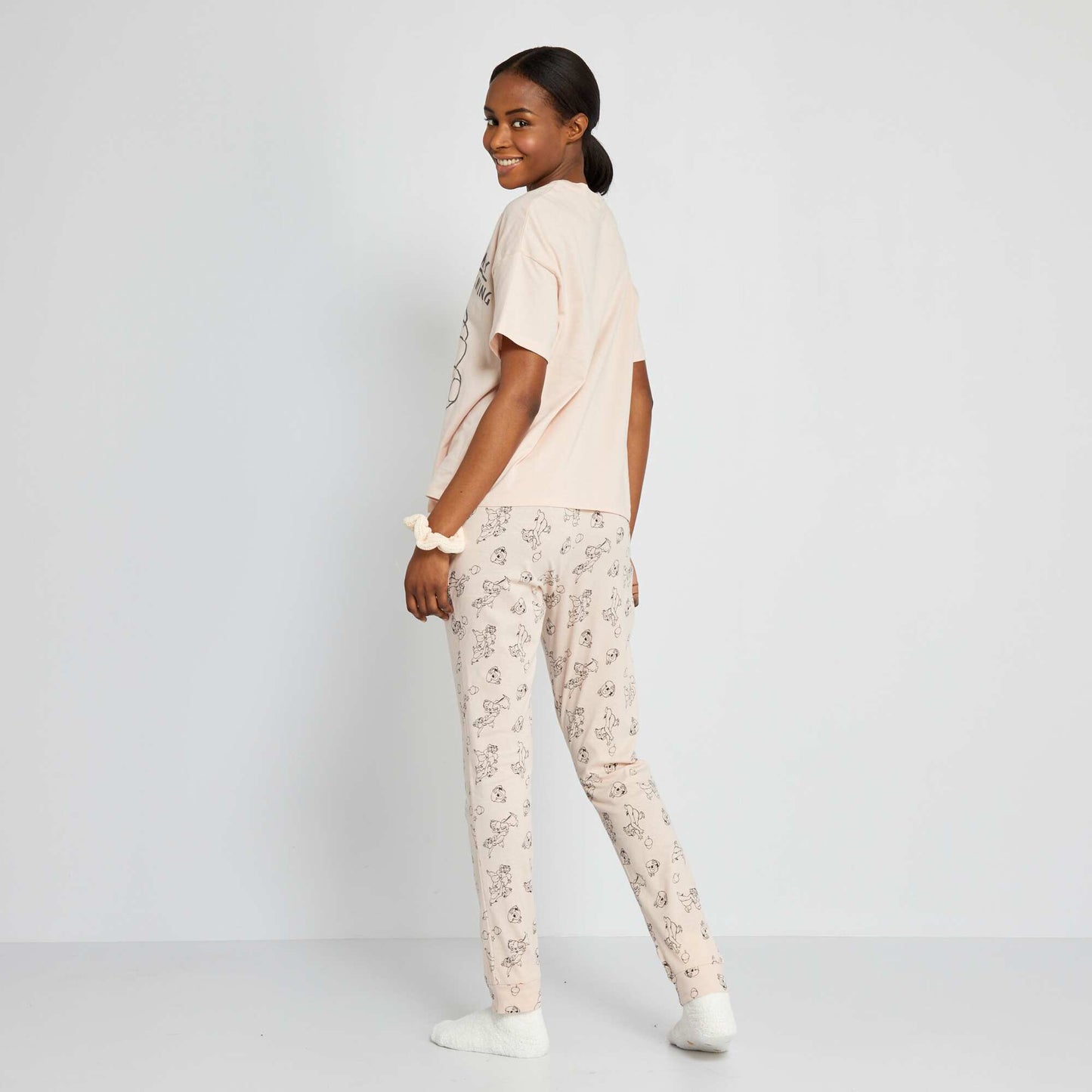 Pyjama Tic et Tac 'Disney' - 2 pi ces rose clair