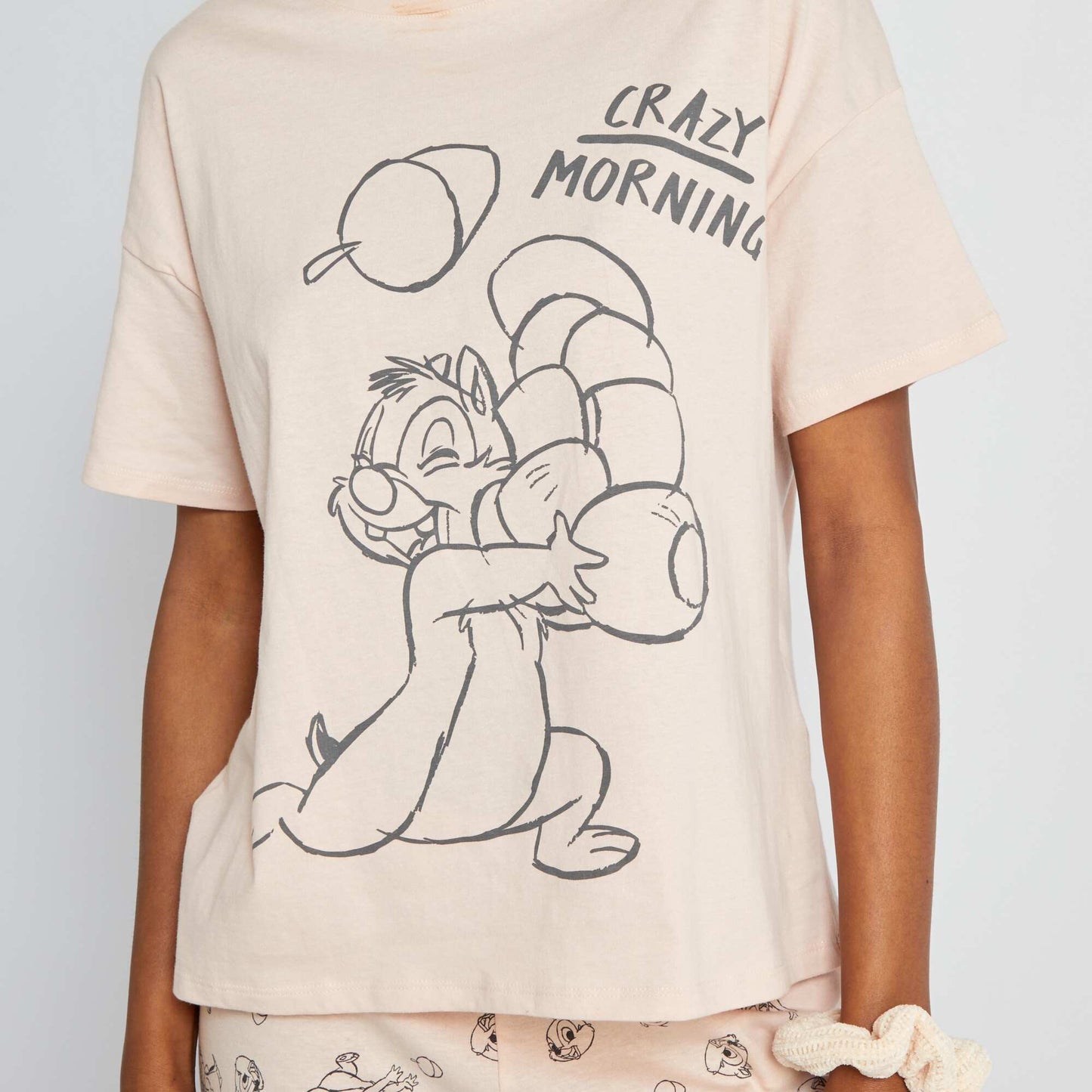 Pyjama Tic et Tac 'Disney' - 2 pi ces rose clair