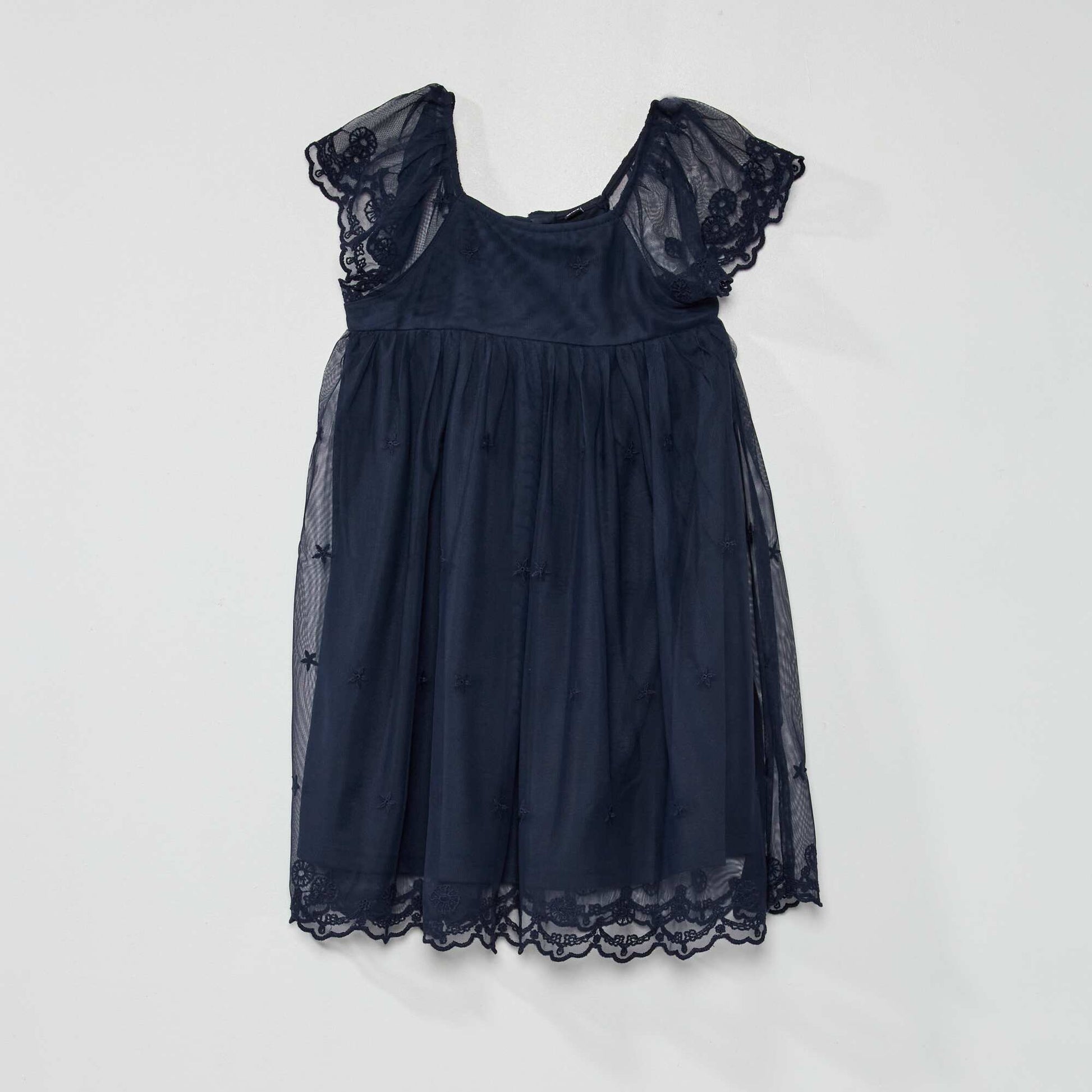 Robe de c r monie en tulle bleu marine