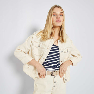 Veste en denim Ecru
