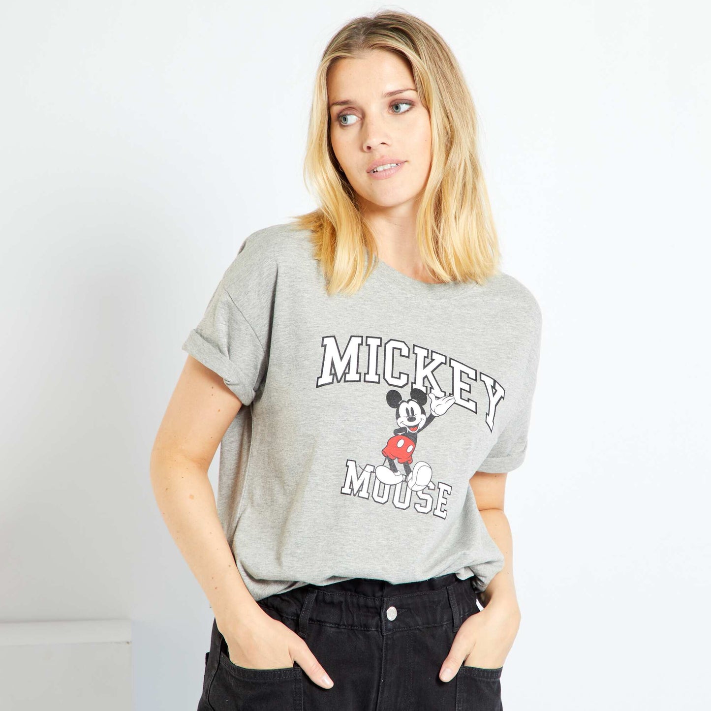 T-shirt basique 'Disney' Gris