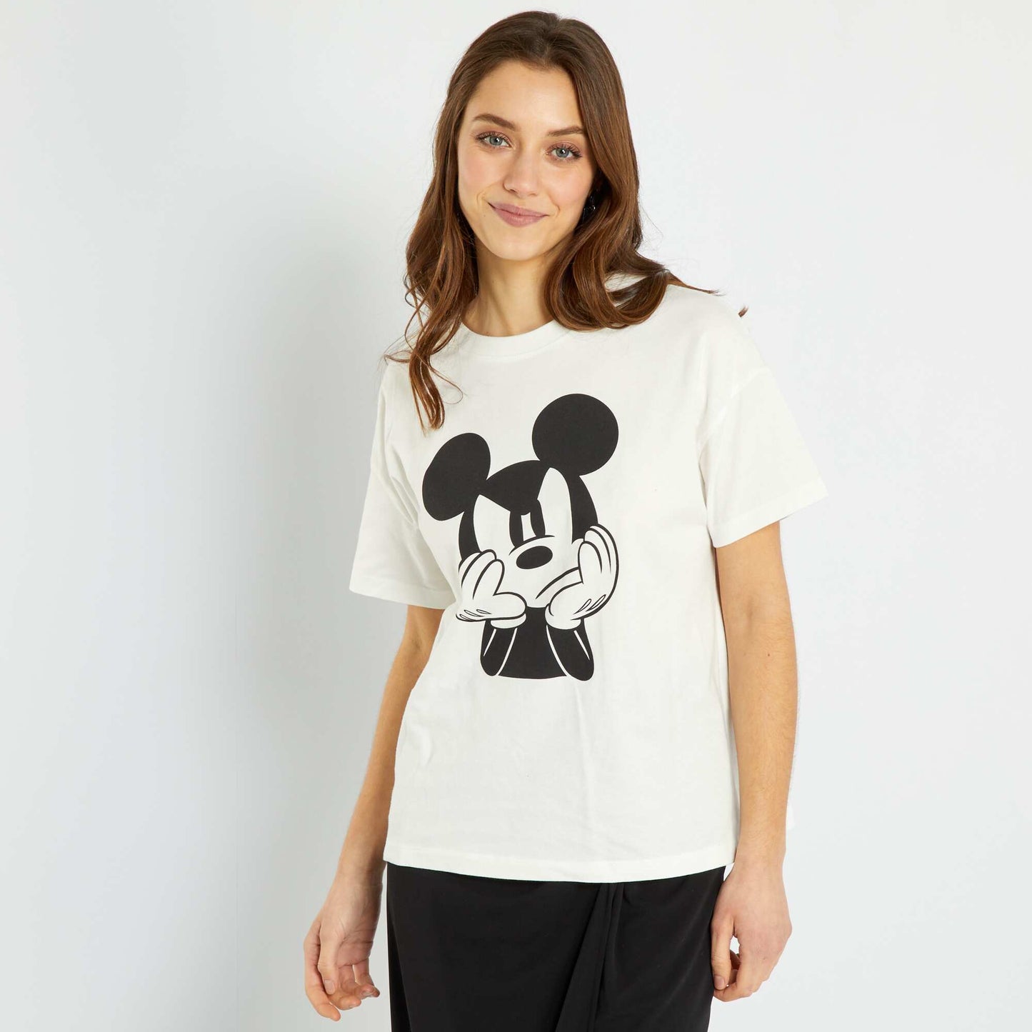 T-shirt basique 'Disney' Blanc