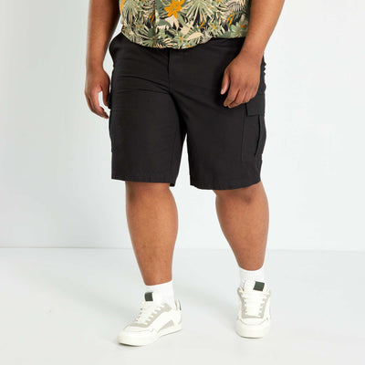 Bermuda avec poches cargo noir