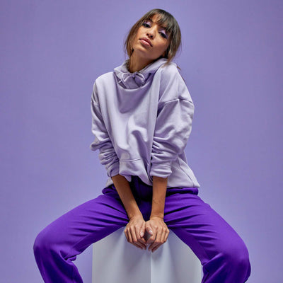 Sweat chin capuche VIOLET