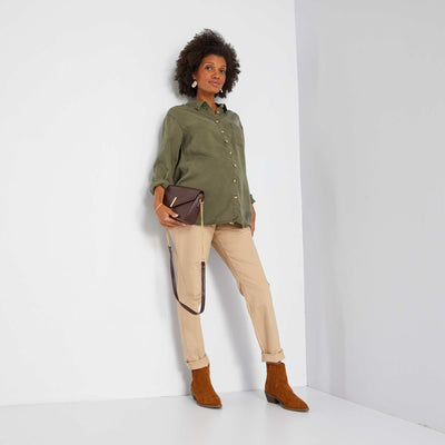 Pantalon chino grossesse Beige